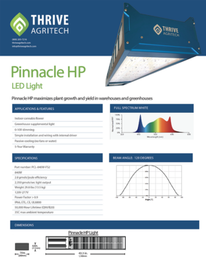 Pinnacle HP Data Sheet
